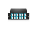 FHD MTP®-24 Cassette, 24 Fibers OM4 Multimode,  MTP® to 12x LC Duplex, 0.35dB max