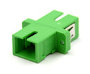 SC/APC to SC/APC Simplex Single Mode Fiber Optic Adapter/Coupler with Flange
