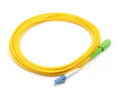 LC UPC to SC APC Simplex OS2 Single Mode PVC (OFNR) 2.0mm Fiber Optic Patch Cable