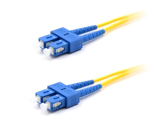 SC UPC to SC UPC Duplex OS2 Single Mode 2.0mm Fiber Optic Patch Cable