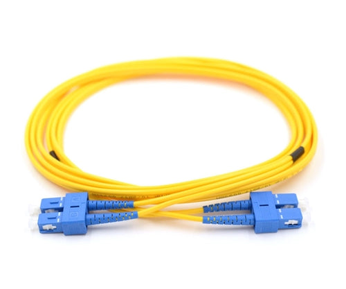 SC UPC to SC UPC Duplex OS2 Single Mode 2.0mm Fiber Optic Patch Cable