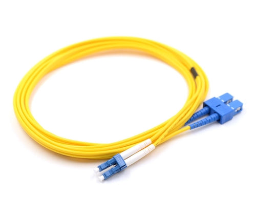 LC UPC to SC UPC Duplex OS2 Single Mode 2.0mm Fiber Optic Patch Cable