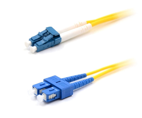 LC UPC to SC UPC Duplex OS2 Single Mode 2.0mm Fiber Optic Patch Cable