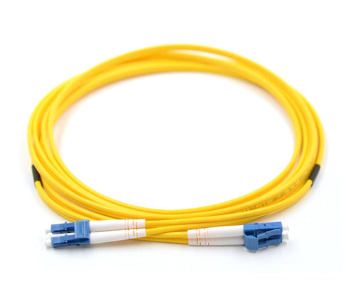 LC UPC to LC UPC Duplex OS2 Single Mode 2.0mm Fiber Optic Patch Cable