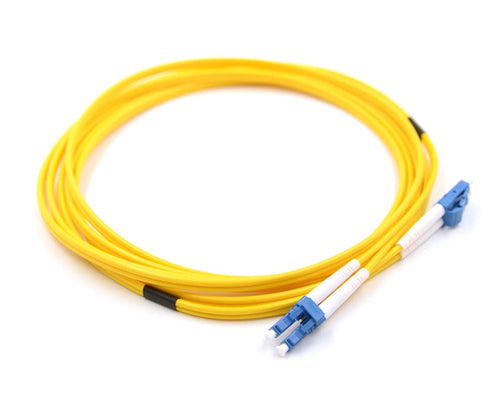 LC UPC to LC UPC Duplex OS2 Single Mode 2.0mm Fiber Optic Patch Cable