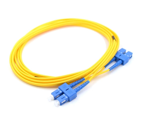 SC UPC to SC UPC Duplex OS2 Single Mode 2.0mm Fiber Optic Patch Cable