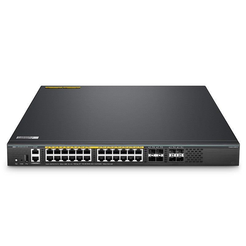 S5860-24XB-U Compatible, 24-Port Ethernet L3 PoE++ Switch, 24 x 10GBASE-T/Multi-Gigabit, 4 x 10Gb SFP+, with 4 x 25Gb SFP28, Support Stacking, Broadcom Chip