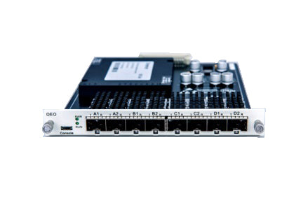 FMT4DL-OEO10GSFP, 4 Channels WDM Transponder (Converter) for FMT Managed Chassis, 8 SFP/SFP+ Slots