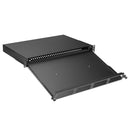 FHD High Density 1U Rack Mount Enclosure Unloaded, Sliding and Tilt-down Drawer, Holds up to 4 x FHD® Cassettes or Panels, 144 Fibers (LC), FHD-1UFMT-S