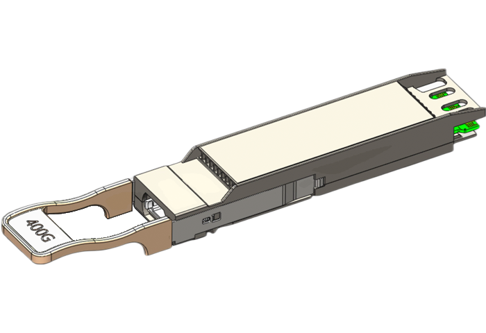 OSFP56 400GBASE-SR8 Finned Top PAM4 850nm 100m DOM MPO-16/APC MMF Optical Transceiver Module, Support 8 x 50G-SR