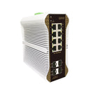 8-Port Gigabit Ethernet L3 Managed  Industrial PoE++ Switch, 8 x 1/2.5G PoE++ Ports@480W, with 2 x 1/10Gb SFP+, -40 to 75°C Operating Temperature