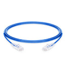 Cat6a Snagless Unshielded (UTP) PVC CM Slim Ethernet Network Patch Cable, Color Optional
