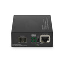 1 x 10/100/1000BASE-T RJ45 to 1 x 100/1000BASE-X SFP Slot Gigabit Ethernet PoE+ PD Media Converter