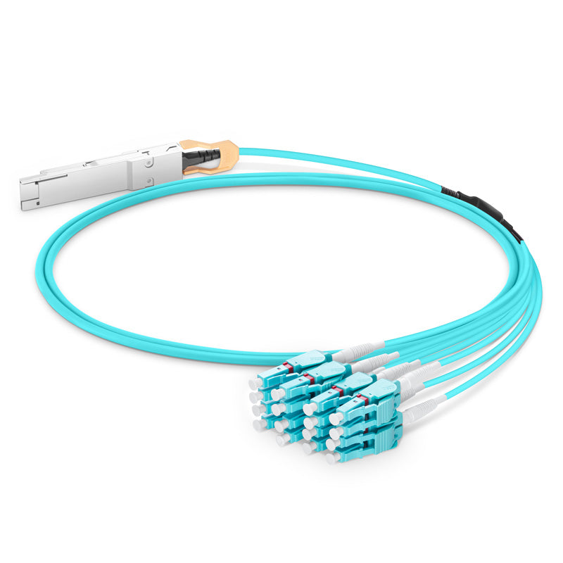 200G QSFP-DD to 8x25G LC Duplex Breakout Active Optical Cable