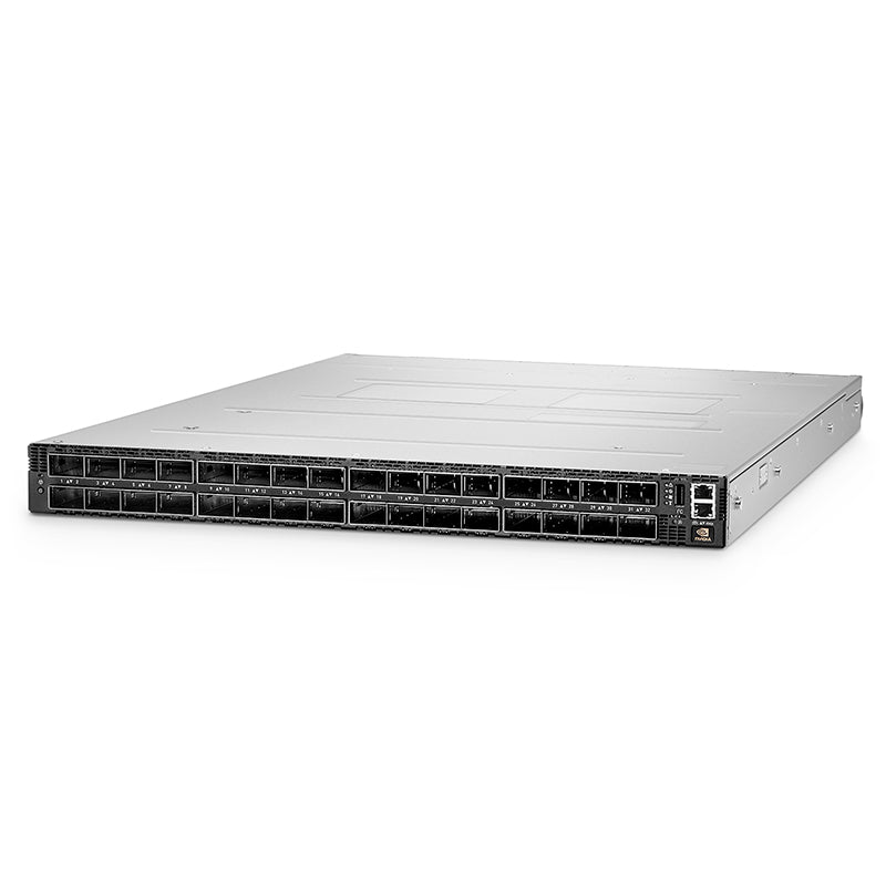 MQM9700-NS2F, NVIDIA® 32 800G OSFP InfiniBand Data Center Switch, 64-Port NDR 400G, Managed, x86 Dual Core, NVIDIA Quantum™-2 Chip, P2C Airflow, with 1-year Service Bundle