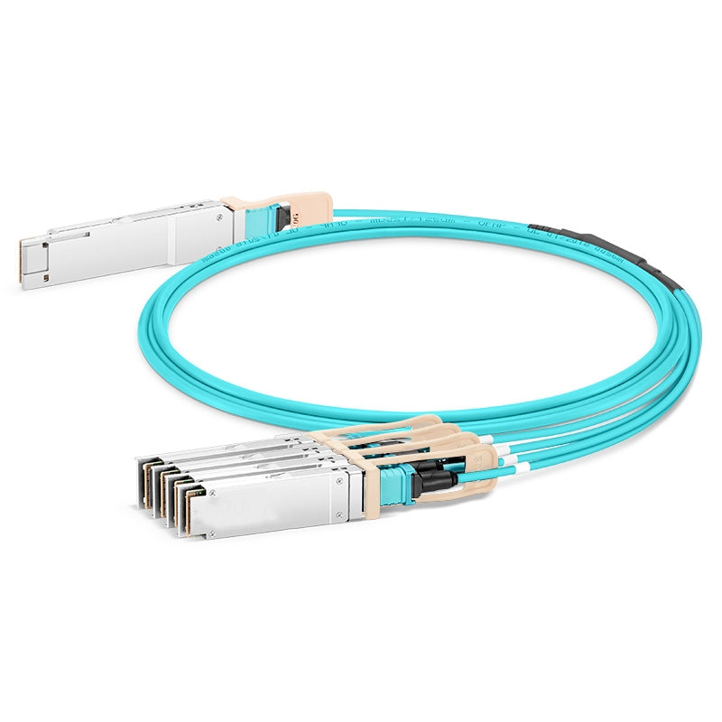 400G QSFP-DD to 4x100G QSFP56 Active Optical Breakout Cable