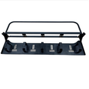 1U 19'' Cable Management Panel with D-rings and Lacing Bar on the Blank Rackmount Fiber Patch Panel, FHD-FPP5DRL