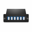 FHD MTP®-12 Cassette, 12 Fibers OS2 Single Mode,  MTP® to 6x LC Duplex (Blue), 0.35dB max