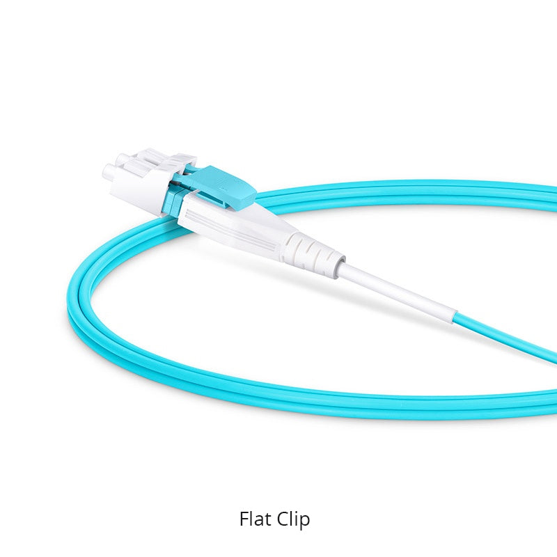 SN-LC UPC Flat Clip Uniboot , Multimode 50/125 Micron OM4 2.0mm PVC/LSZH Fiber Patch Cable