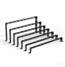 Zero U Horizontal Cable Lacer Bar, L-Shaped, 5pcs/Pack, for 19" EIA