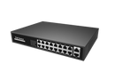 S1900-16TP-C, 16-Port Gigabit Ethernet L2 Unmanaged PoE+ Switch, 16 x PoE+ Ports@135W, Metal, Fanless, Desktop/Rackmount