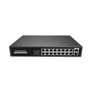 S1900-16TP-C, 16-Port Gigabit Ethernet L2 Unmanaged PoE+ Switch, 16 x PoE+ Ports@135W, Metal, Fanless, Desktop/Rackmount