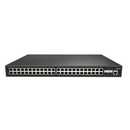 S3410-48T4SP Compatible, 48-Port Gigabit Ethernet L2+ PoE+ Switch, 48 x PoE+ Ports @600W, with 4 x 10Gb SFP+ Uplinks, 1x AC Power Supplies