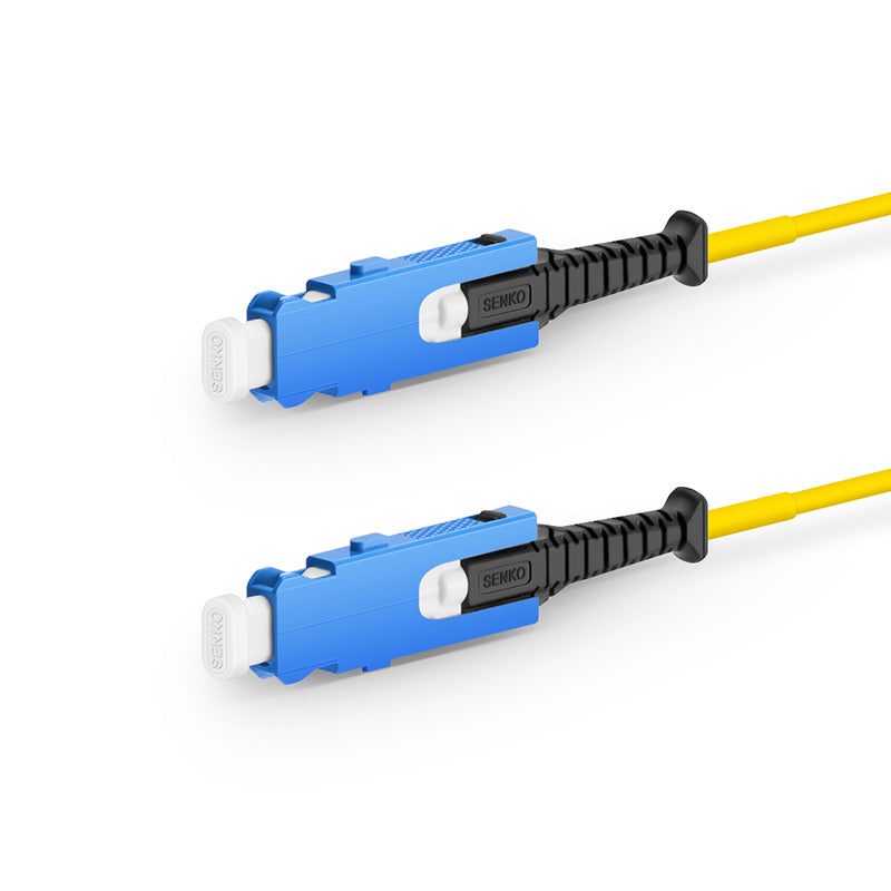 SN-SN UPC Uniboot Duplex OS2 Single Mode PVC (OFNR) 2.0mm Fiber Optic Patch Cable, for 200/400G