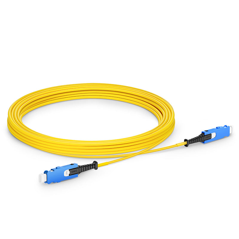 SN-SN UPC Uniboot Duplex OS2 Single Mode PVC (OFNR) 2.0mm Fiber Optic Patch Cable, for 200/400G