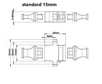 with_Flange_MPO_Standard_15mm