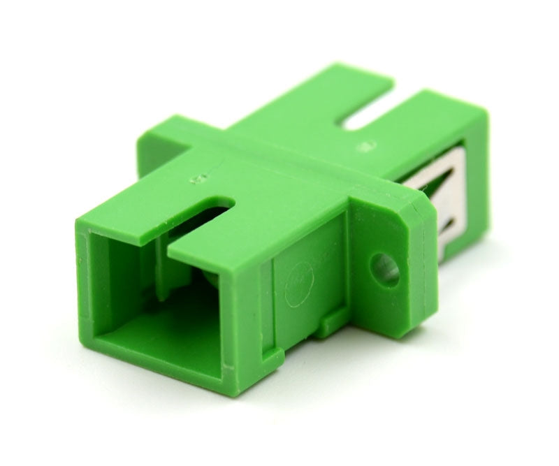 SC/APC to SC/APC Simplex Single Mode Fiber Optic Adapter/Coupler with