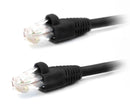 Cat6a Snagless Shielded (SFTP) PVC CMX Ethernet Network Patch Cable.Black
