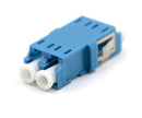 LC/UPC to LC/UPC Duplex Single Mode SC Footprint Plastic Fiber Optic Adapter/Coupler without Flange