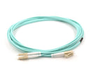 LC UPC to LC UPC Duplex OM3 Multimode Armored PVC (OFNR) 3.0mm Fiber Optic Patch Cable