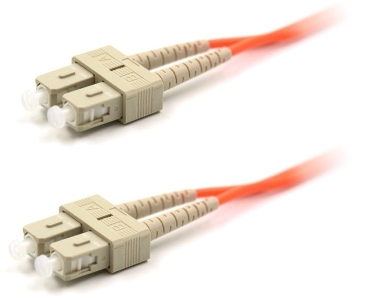 SC UPC to SC UPC Duplex OM1 Multimode PVC (OFNR) 2.0mm Fiber Optic Patch Cable