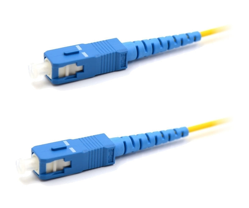 SC UPC to SC UPC Simplex OS2 Single Mode PVC (OFNR) 2.0mm Fiber Optic Patch Cable