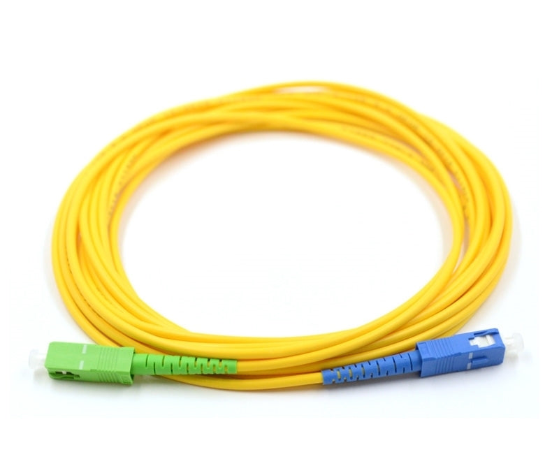 SC UPC to SC APC Simplex OS2 Single Mode PVC (OFNR) 2.0mm Fiber Optic Patch Cable