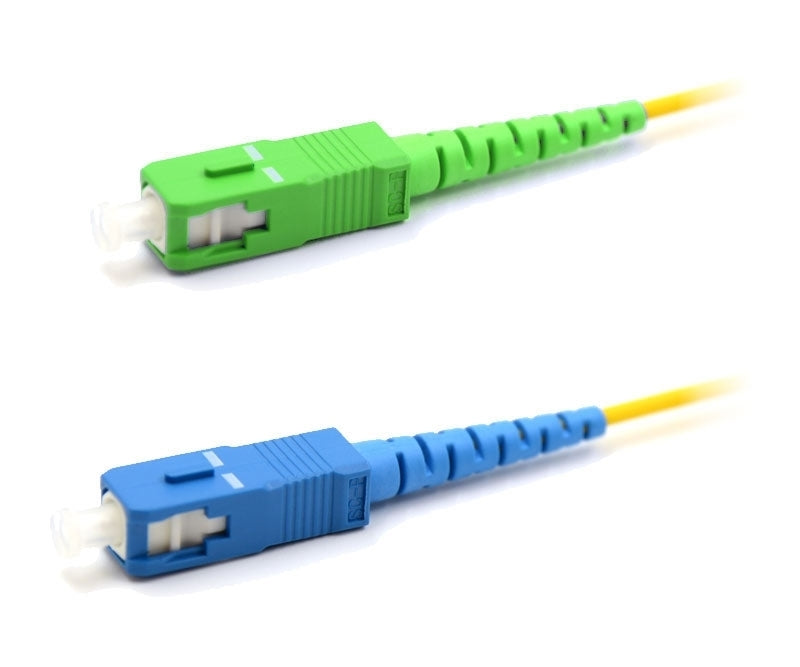 SC UPC to SC APC Simplex OS2 Single Mode PVC (OFNR) 2.0mm Fiber Optic Patch Cable