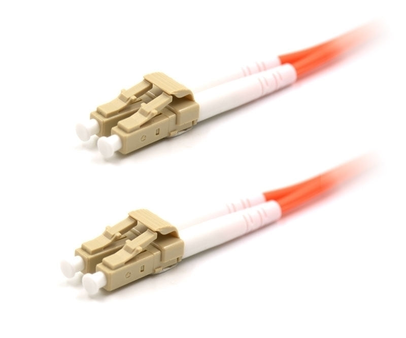 LC UPC to LC UPC Duplex OM1 Multimode PVC (OFNR) 2.0mm Fiber Optic Patch Cable