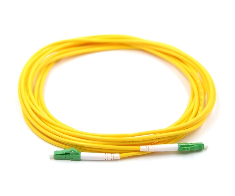 LC APC to LC APC Simplex OS2 Single Mode PVC (OFNR) 2.0mm Fiber Optic Patch Cable