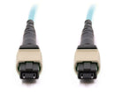 MTP-12 Female 12 Fibers OFNP/LSZH OM3 50/125 Multimode Elite Trunk Cable, Aqua