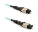 MTP-12 Female 12 Fibers OFNP/LSZH OM3 50/125 Multimode Elite Trunk Cable, Aqua