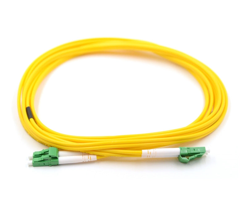 LC APC to LC APC Duplex OS2 Single Mode 2.0mm Fiber Optic Patch Cable