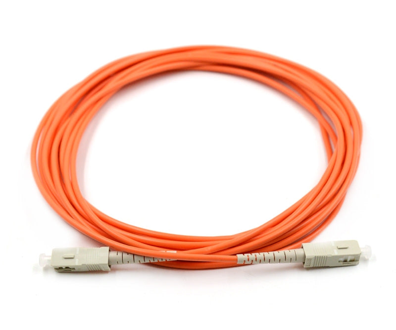 SC UPC to SC UPC Simplex OM1 Multimode PVC (OFNR) 2.0mm Fiber Optic Patch Cable