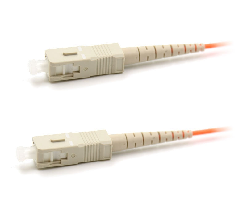 SC UPC to SC UPC Simplex OM1 Multimode PVC (OFNR) 2.0mm Fiber Optic Patch Cable