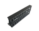 Horizontal Dual Sided Manager, 1RU, Finger Duct with Cover, 6.85 in. Depth