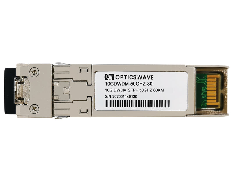 10G DWDM C-band Tunable SFP+ 50GHz 80km DOM LC SMF Transceiver Module