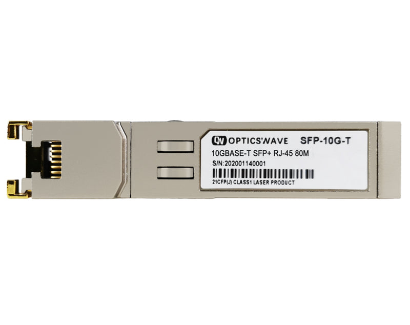 10GBASE-T SFP+ Copper RJ-45 80m Transceiver Module(Copper, 80m, RJ-45)