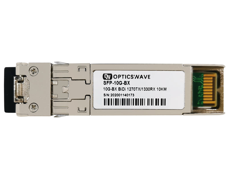 10GBASE-BX10-U BiDi SFP+ 1270nm-TX/1330nm-RX 10km Industrial DOM LC SMF Transceiver Module