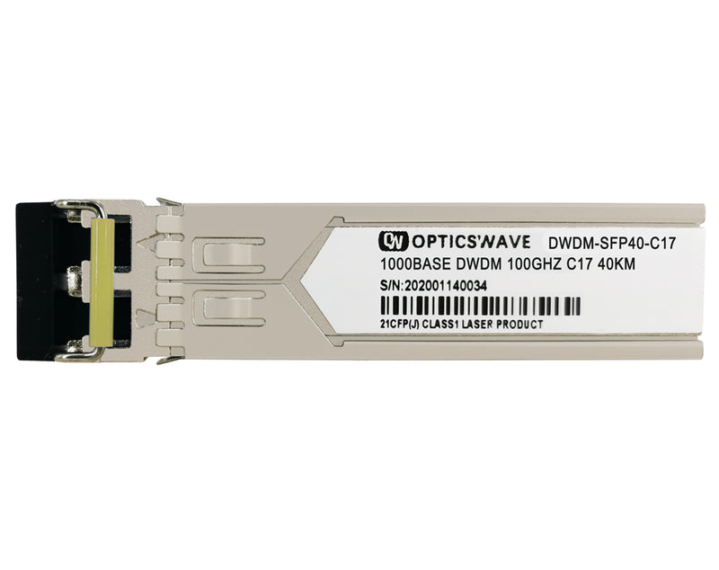 1000BASE-DWDM SFP 100GHz C17-C61 40km DOM LC SMF Transceiver Module